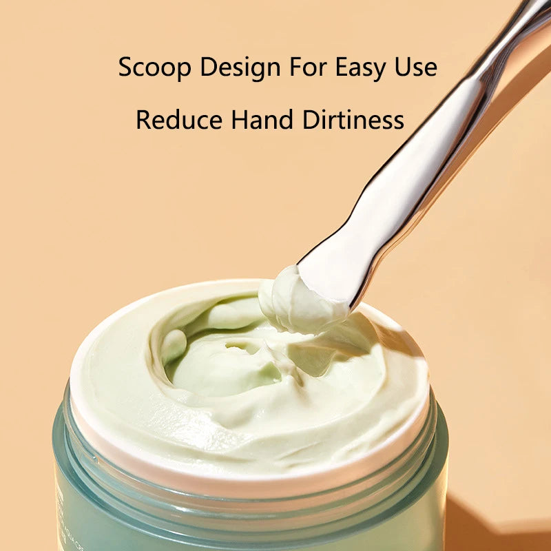 Dual-Head Silicone Face Mask Brush with Digging Spoon Face Mask Brush QXL