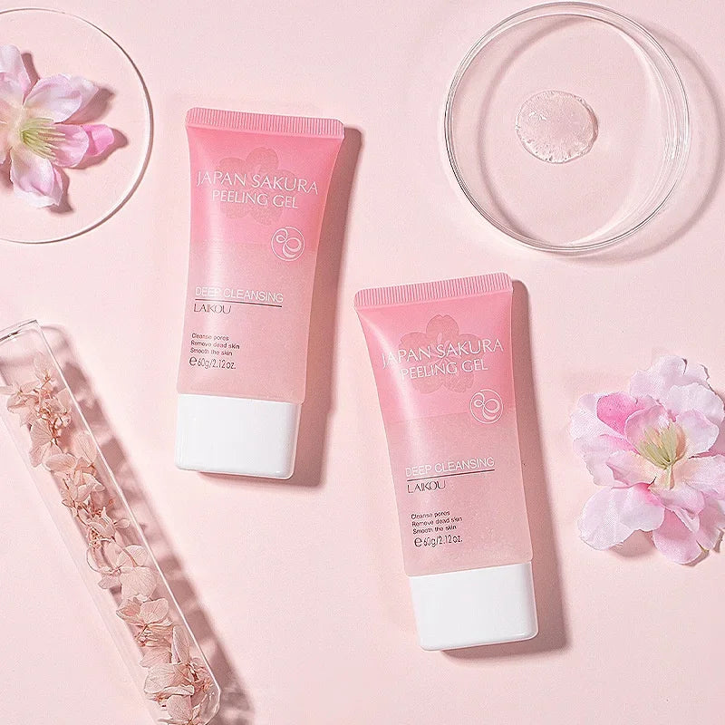 LAIKOU Sakura Peeling Gel Facial Exfoliator 60g Facial Peeling Gel QXL Default Title