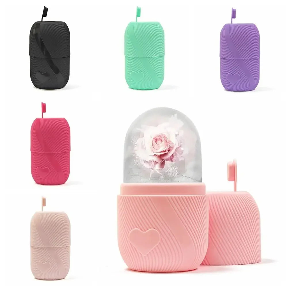 Silicone Ice Roller for Face | Cooling Facial Massager Tool Facial Ice Roller QXL