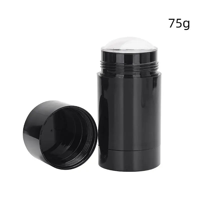 Refillable Twist-Up Balm Tube 40/75g | DIY Deodorant Stick Refillable Balm Tube QXL L Black