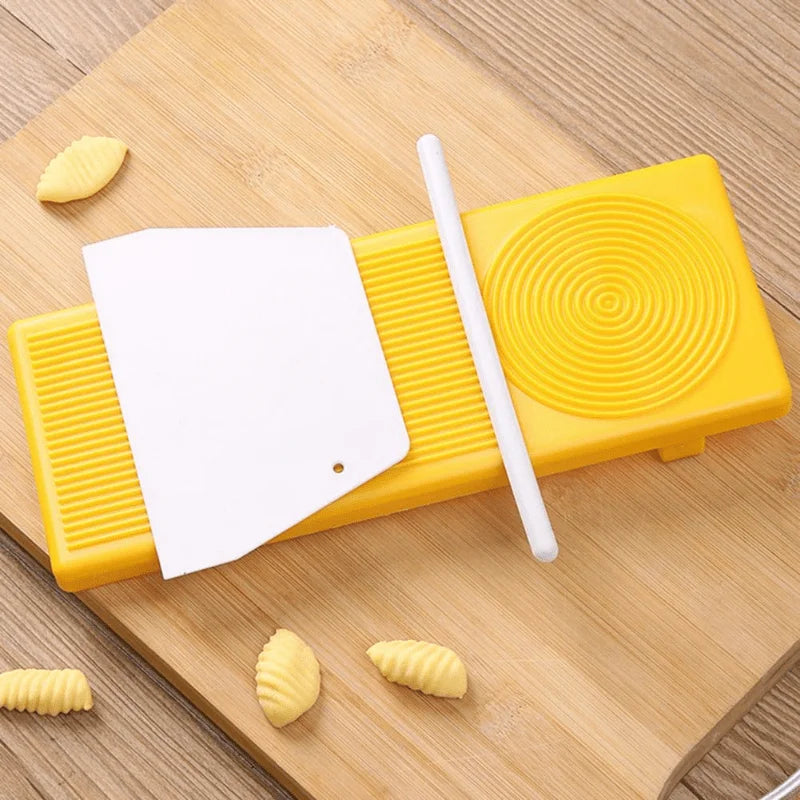 Handheld Gnocchi Board & Pasta Press Set | Non-Stick Pasta Making Set QXL