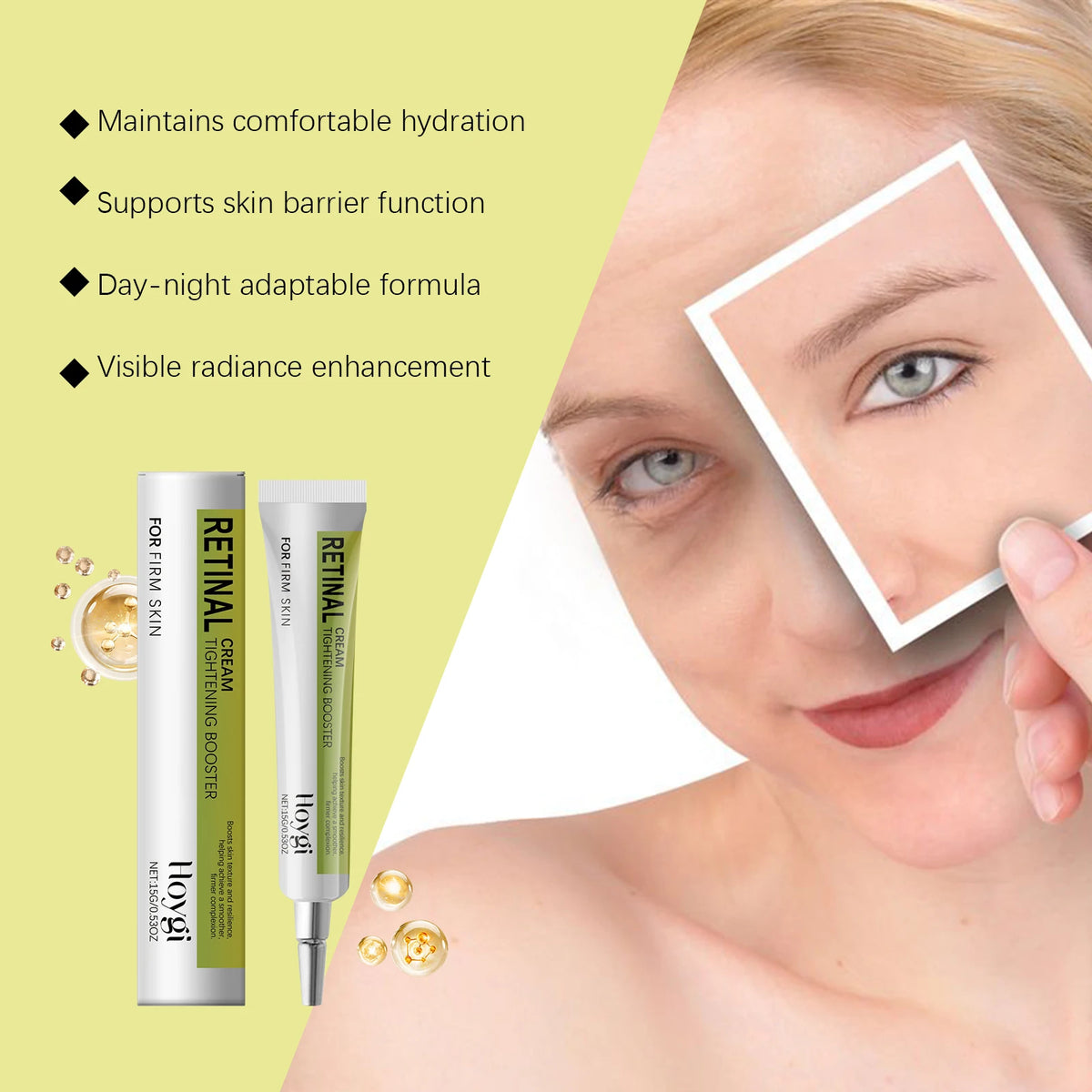 Eelhoe Retinal Tightening Booster Cream | K-Beauty Skin Refiner Retinal Booster Cream QXL