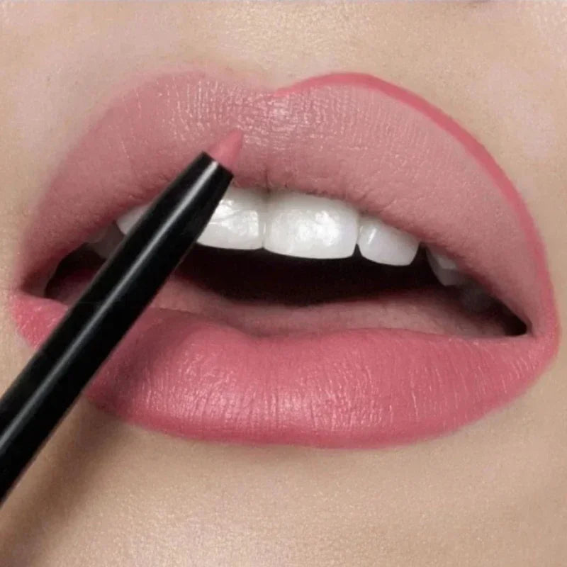 Nude Brown Matte Lip Liner Pencil – Waterproof & Long-Lasting Lip Liner Pencil QXL