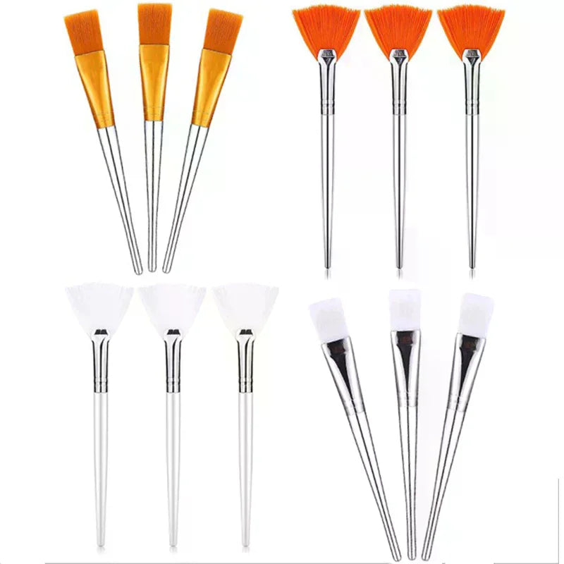 YOVIP Soft Facial Mask Brushes – 3 or 4-Piece Set Facial Mask Brush Set QXL