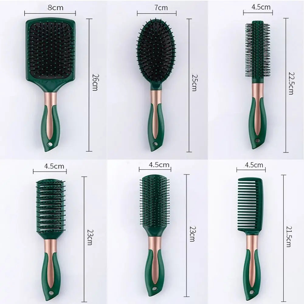 Dark Green Air Cushion Comb | Anti-Static Scalp Massage Brush Hair Cushion Comb QXL