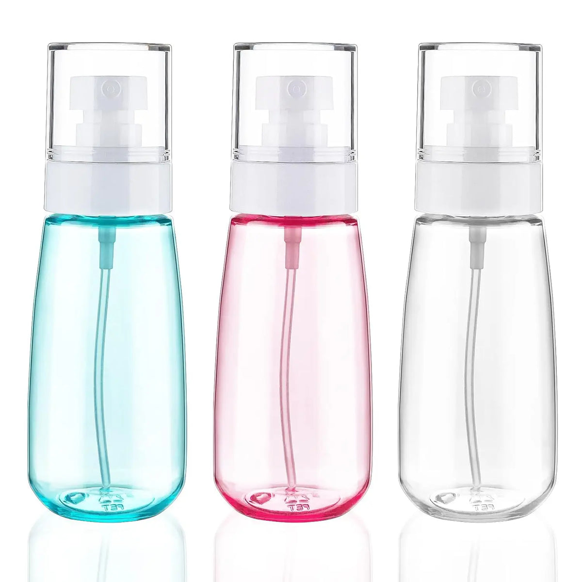 3-Pack Fine Mist Spray Bottles | Refillable Travel Sprayers Travel Spray Bottle QXL Plastic Mixed Color 30ml