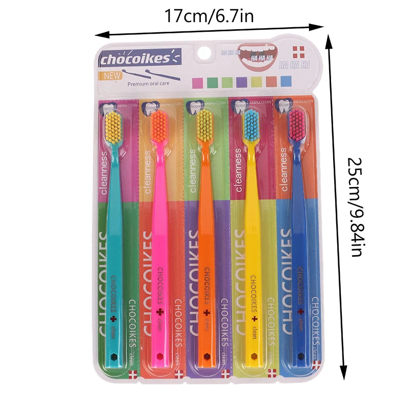 5-Pack Ultra Soft Orthodontic Toothbrush Set | YOVIP Soft Toothbrush Set QXL onesize