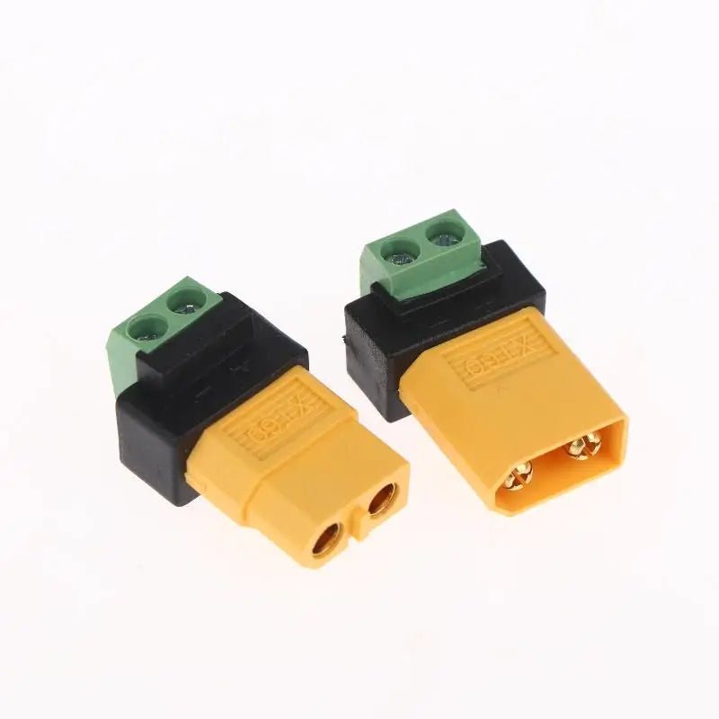 XT60 to 2-Pin Solderless Adapter Connector for UAV & Charger Power Connector Adapter QXL