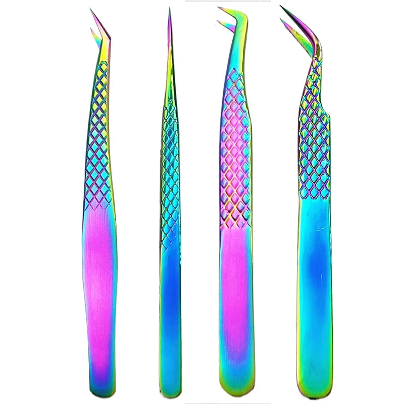 Colorful Anti-Static Eyelash Extension Tweezers | Fish Design Eyelash Tweezers QXL