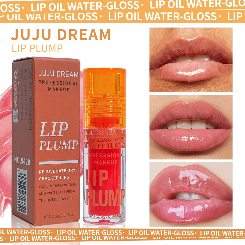 3-Piece Plumping Lip Oil Gloss Set – Hydrating & Long-Lasting Lip Oil Gloss Set QXL