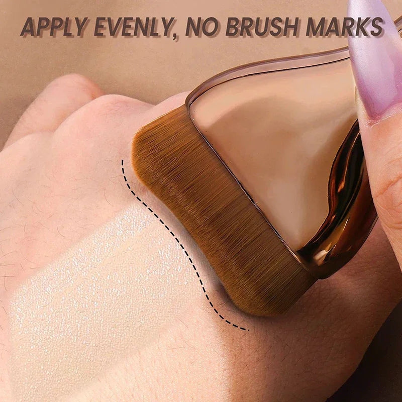 Flat Head Foundation Brush – Synthetic, Portable & Easy Clean Foundation Makeup Brush QXL