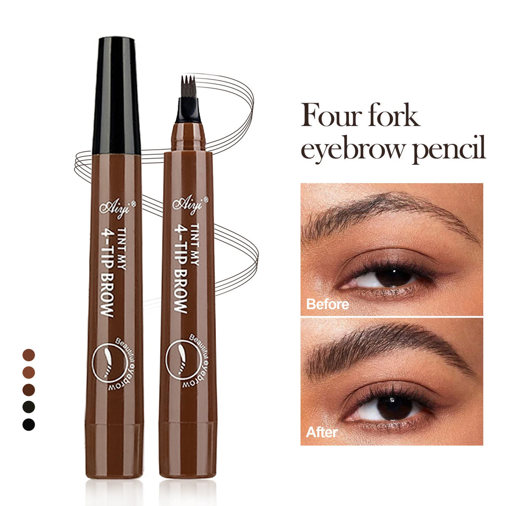 JUJU Dream 4-Tip Waterproof Eyebrow Pencil | Long-Lasting Eyebrow Pencil QXL