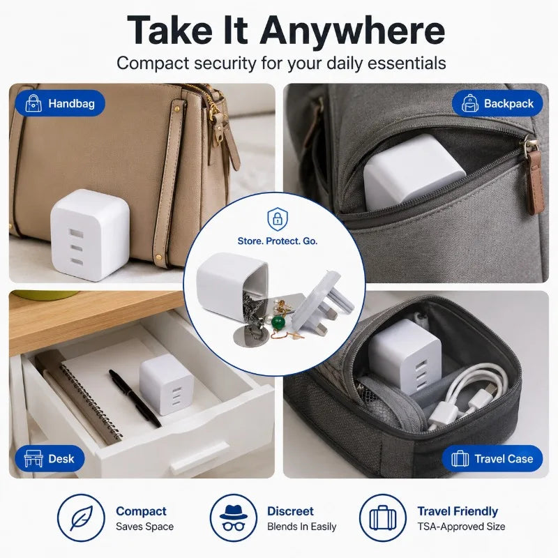 UK Plug Hidden Storage Box | Secret Stash Case White Hidden Storage Box QXL