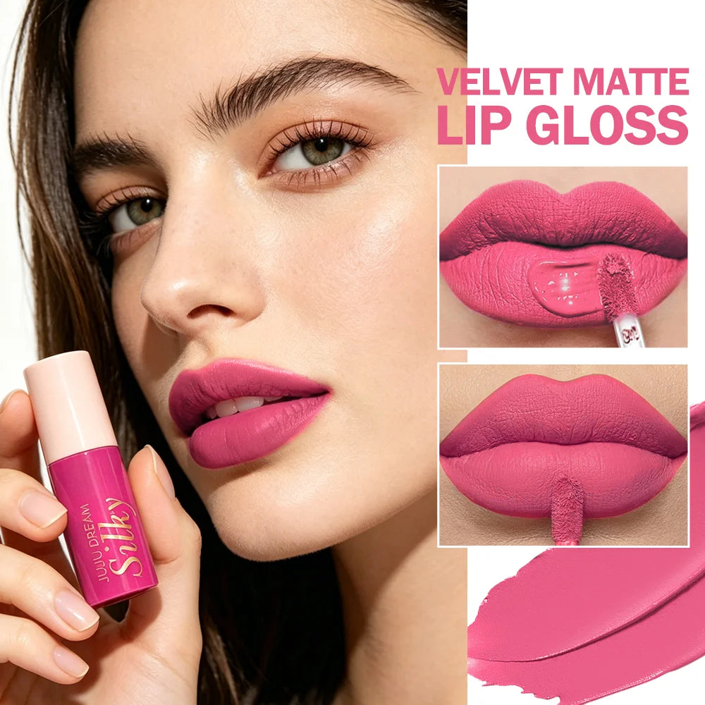 JUJU Dream Matte Lip Tint & Gloss | Waterproof, Non-Sticky Matte Lip Tint Gloss QXL