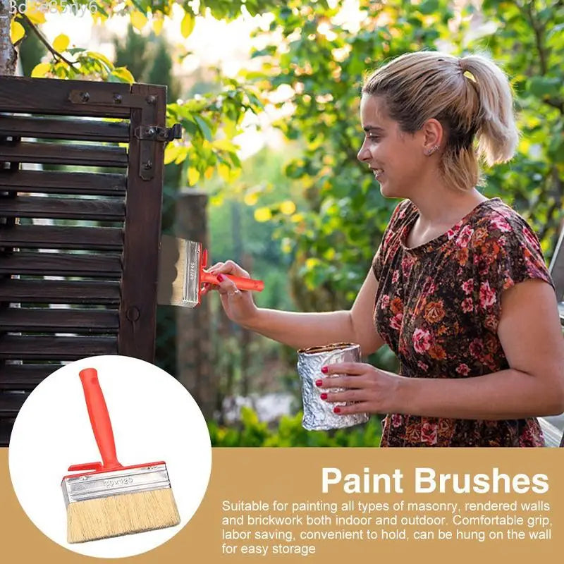 Flat Masonry Paint Brush | Wide Block Brush for Walls Masonry Paint Brush QXL