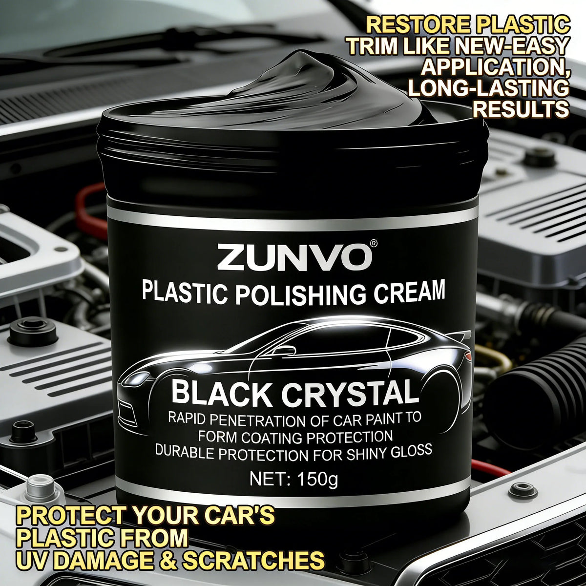 Black Crystal Car Paint Polishing & Coating Protection Cream Car Polishing Cream QXL
