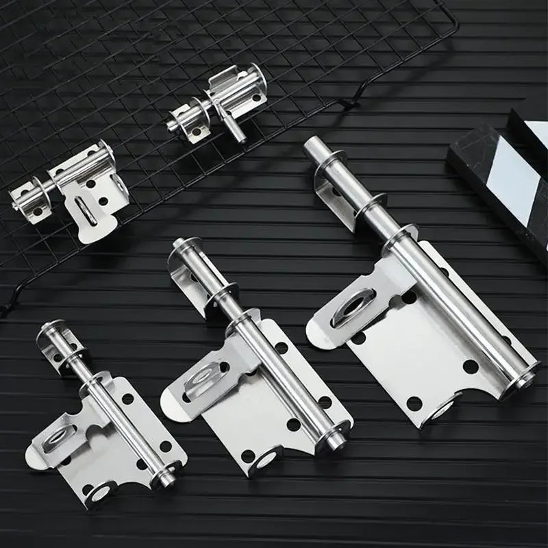 Stainless Steel Sliding Door Bolt Latch | Chrome Finish Lock Door Bolt Latch QXL