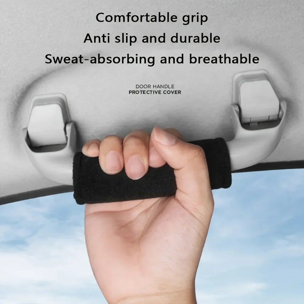 2-Pack Car Roof Handle & Armrest Frame Protective Covers Car Interior Covers QXL