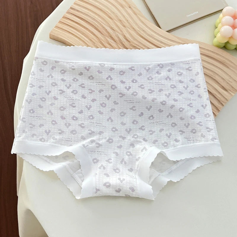 Women's Seamless Lyocell Floral Panties | Cotton Crotch Women's Seamless Panties QXL