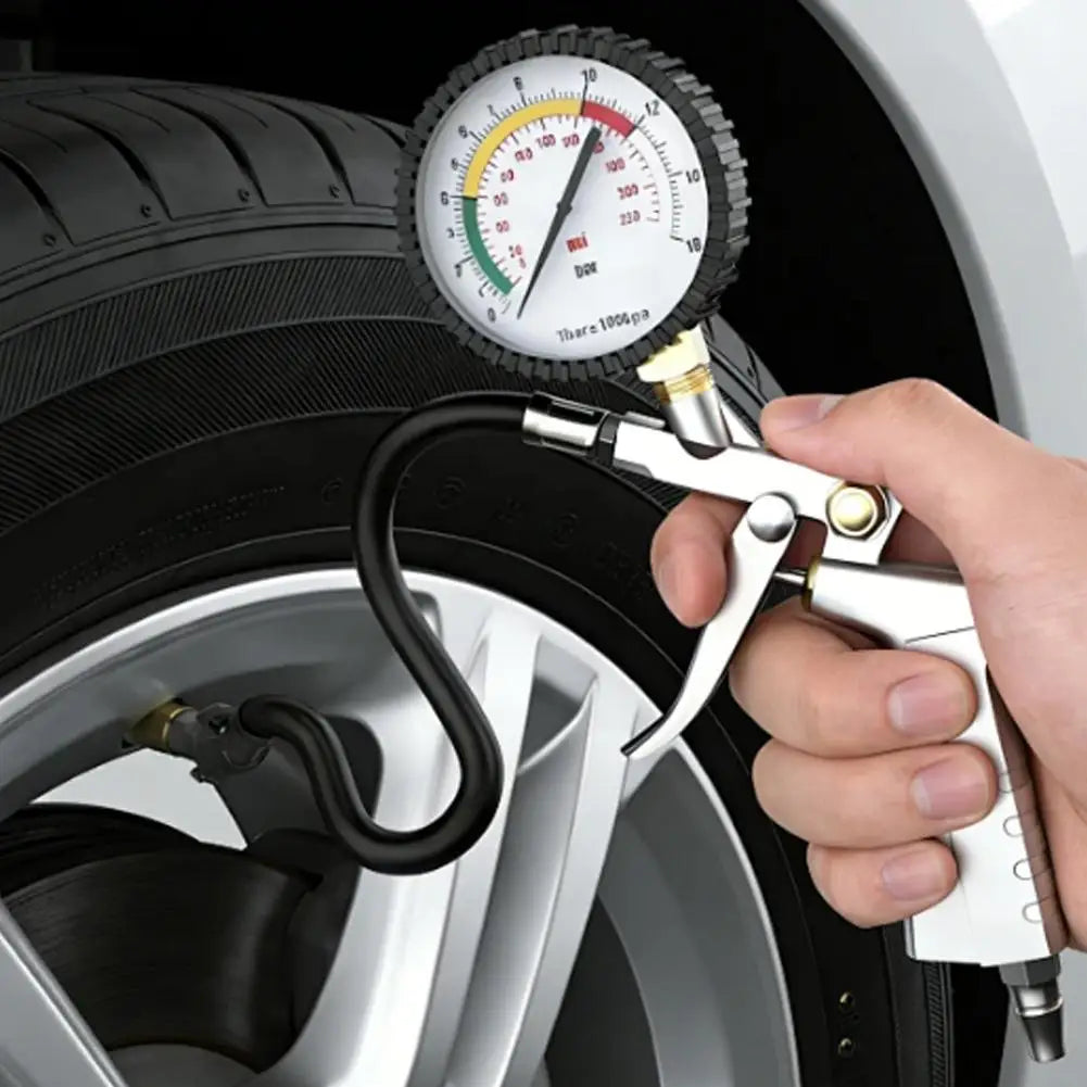 Digital Tire Pressure Gauge 0–200 PSI | LCD 3-in-1 Inflator Tire Pressure Gauge QXL
