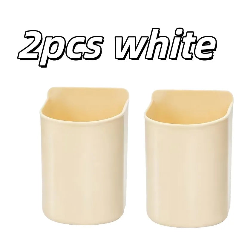 2-Pack Car Seat Back Organizer | Cup Holder & Phone Storage Car Seat Organizer QXL 2pcs white