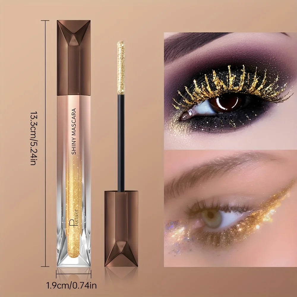 Glitter Sparkling Mascara | Waterproof Crushed Diamond Effect Glitter Mascara QXL