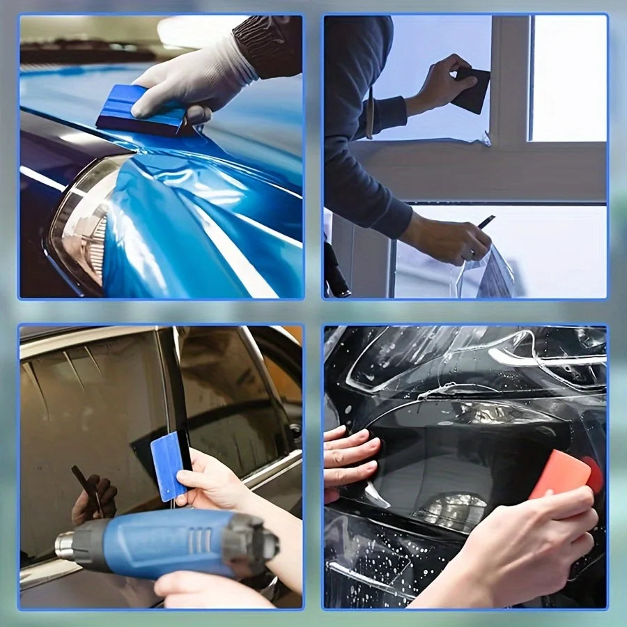 Car Vinyl Wrap Squeegee Scraper | Suede Felt Film Tool Car Wrap Tool QXL