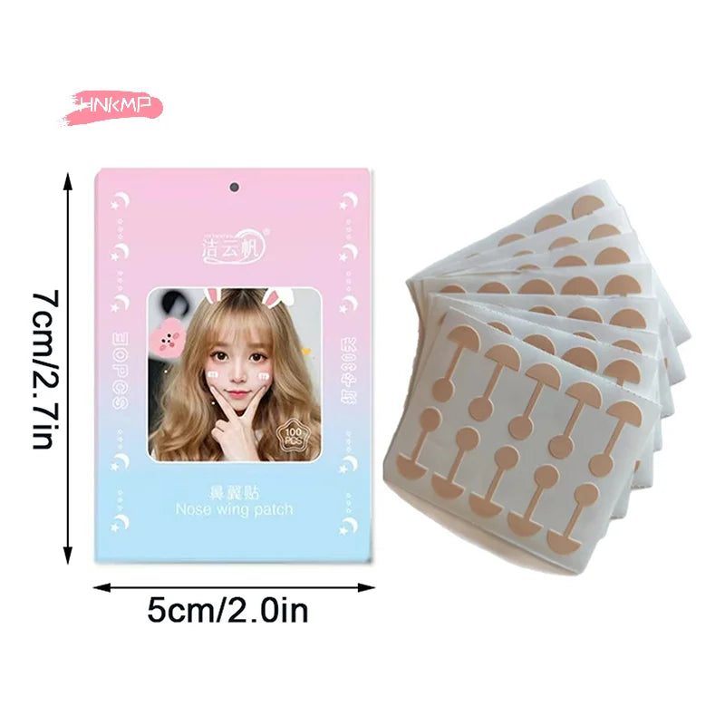 Invisible Nose Wing Slimming Patches – 50/100 Pack Face Shaping Patches QXL