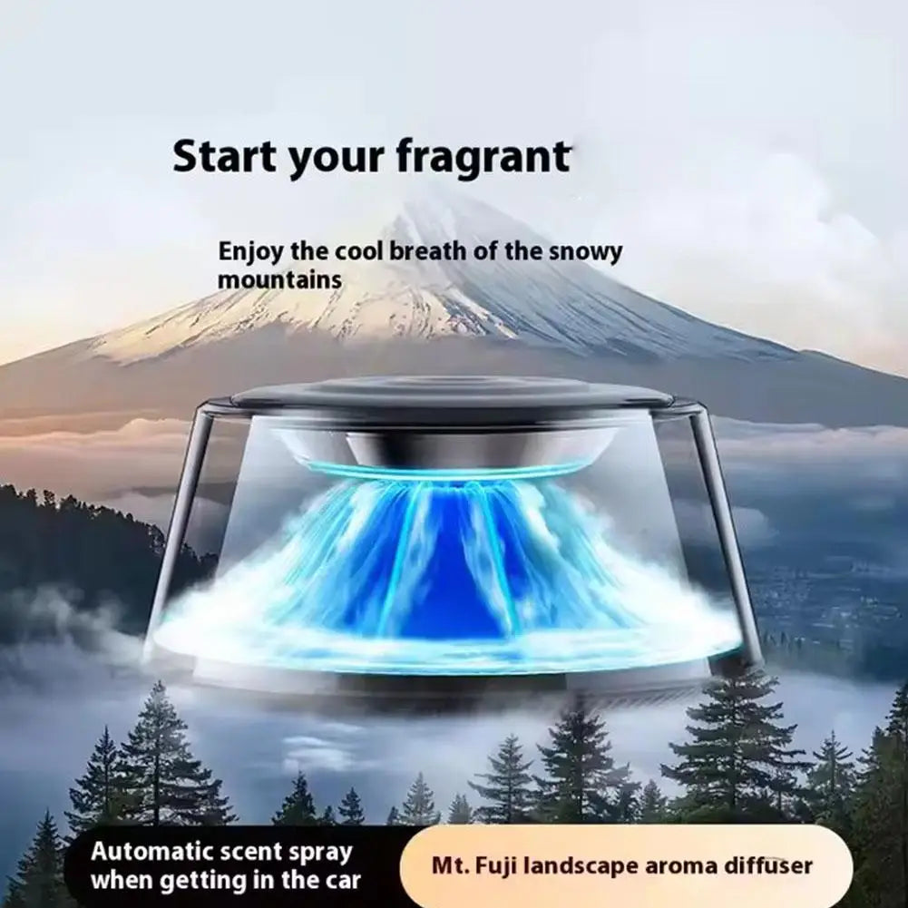 Mount Fuji Car Aroma Diffuser | LED Mist & Scent Control Car Aroma Diffuser QXL