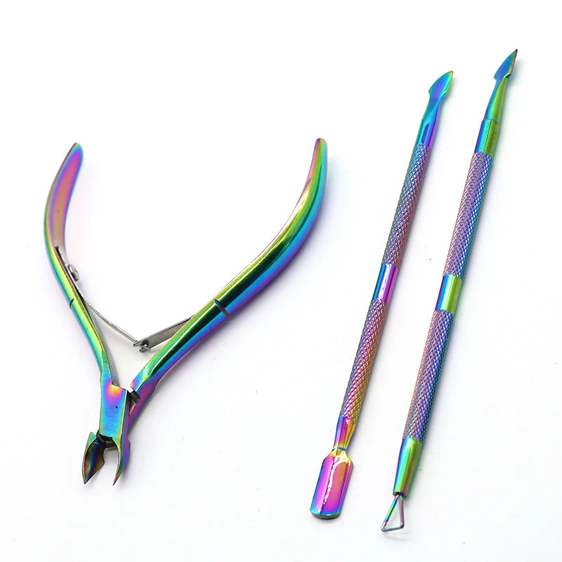 Double-Ended Stainless Steel Cuticle Pusher & Nail Tool Cuticle Pusher Tool QXL