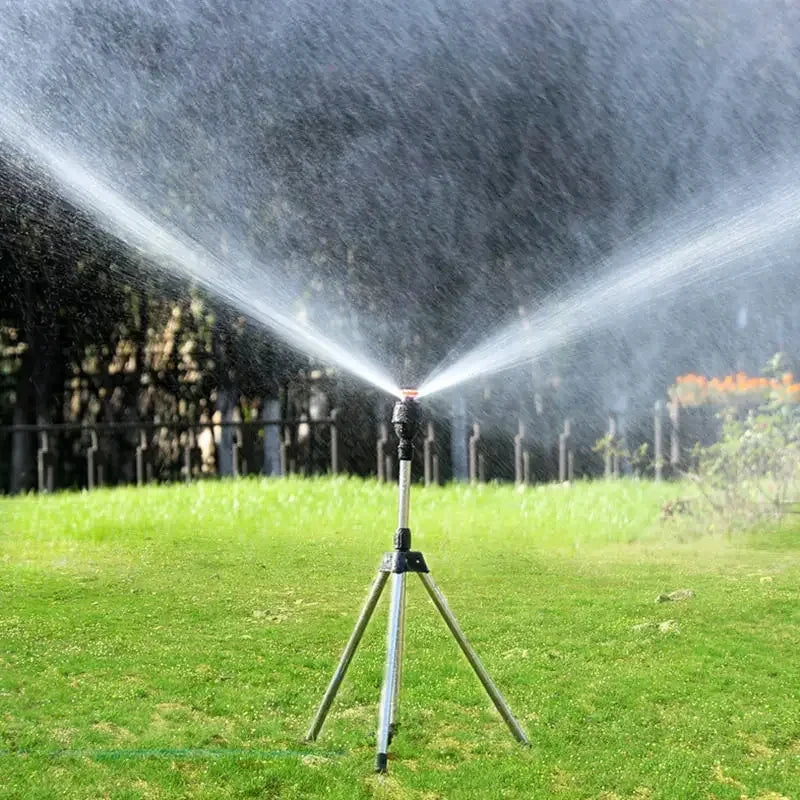 360° Rotating Tripod Garden Sprinkler | Lawn Irrigation Set Garden Sprinkler QXL