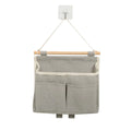 Wall Mounted Hanging Storage Bag | Bedside & Dorm Organizer Hanging Wall Organizer QXL Grey