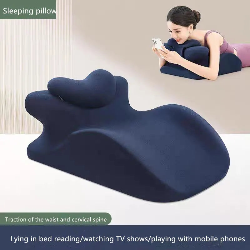 Memory Foam Prone Sleeping Pillow | Multifunctional Cushion Sleeping Pillow QXL