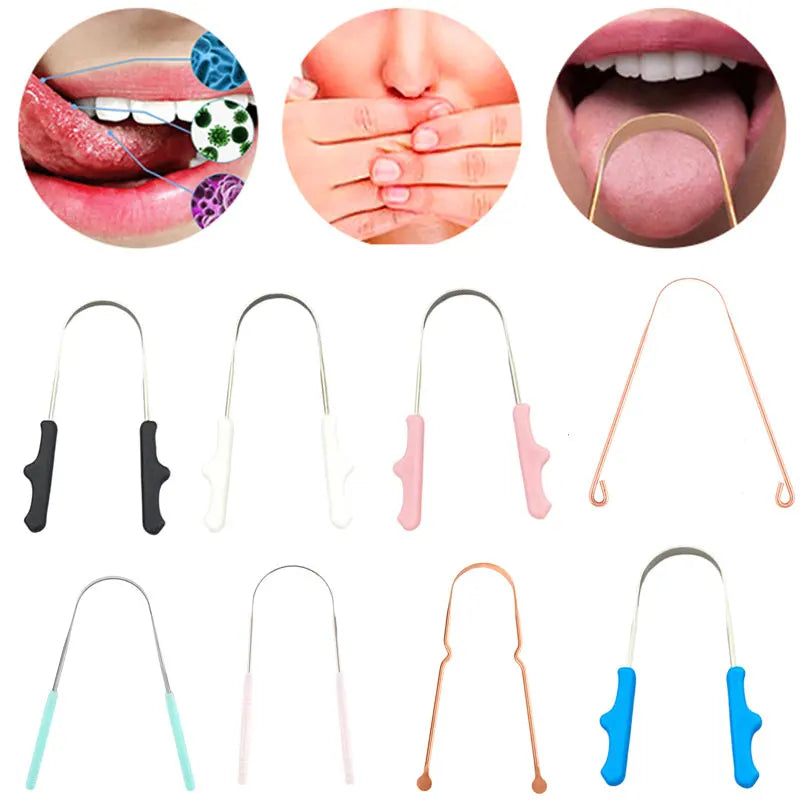 YOVIP Copper Tongue Scraper | Fresh Breath Oral Hygiene Tongue Scraper QXL
