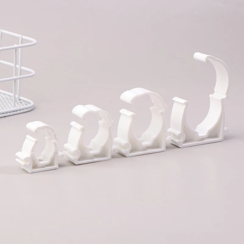 20-Pack PPR Plastic Pipe Clamp Holders with Cover | 16–32mm Pipe Clamp Holders QXL