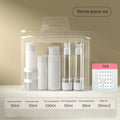 Refillable Airless Pump Travel Bottle Set | Lotion & Spray Kit Travel Bottle Set QXL Seven-piece set ABS