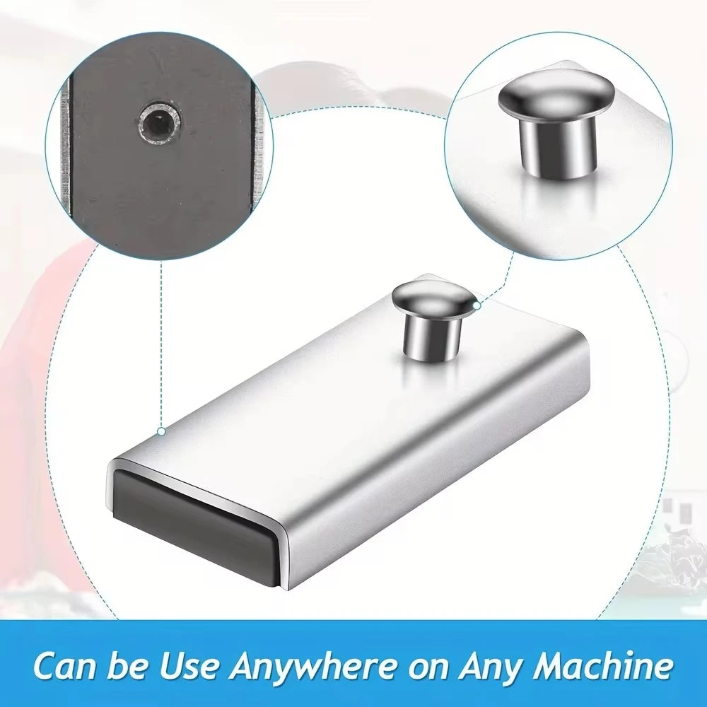 Magnetic Sewing Gauge Seam Guide | 1 or 2-Pack Stainless Steel Sewing Machine Accessory QXL
