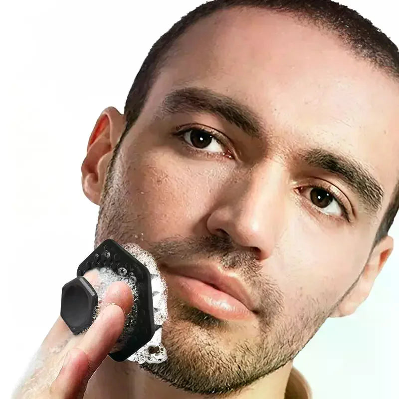 2-Pack Silicone Face Scrub Brush | Deep Clean & Beard Tool Facial Cleansing Brush QXL