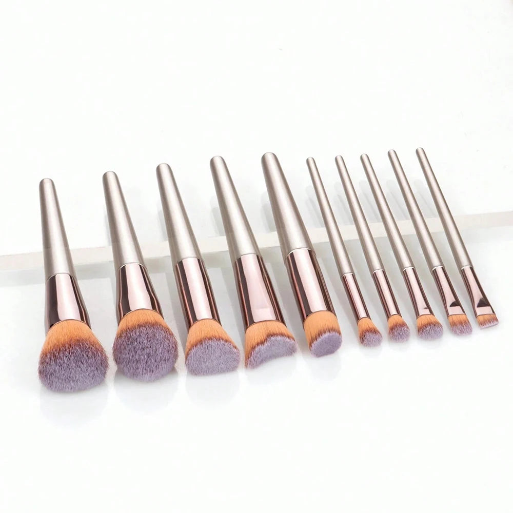 14-Piece Synthetic Makeup Brush Set – Face & Eye Makeup Brush Set QXL