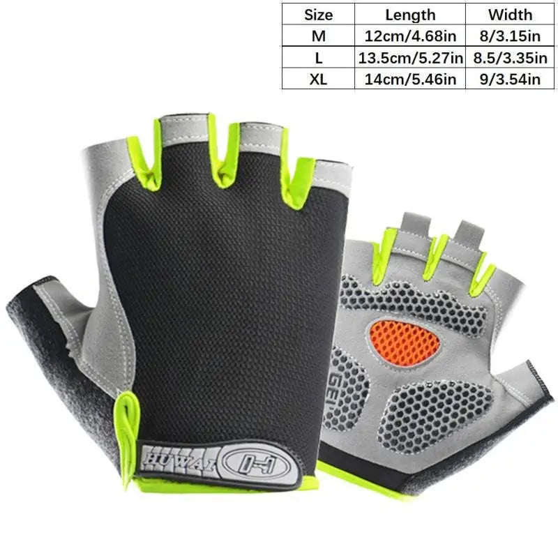 Fingerless Cycling Gloves – Anti-Slip Breathable Bike Gloves Fingerless Cycling Gloves QXL