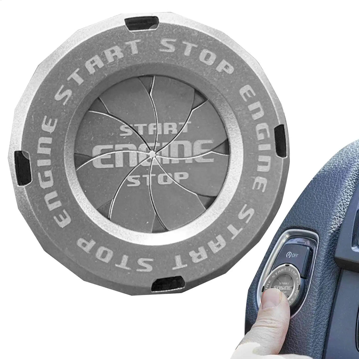 Car Ignition Start Button Cover Ring | ABS Plastic Protector Ignition Button Cover QXL