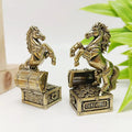 Brass Feng Shui Zodiac Horse Statue | Home & Office Decor Decorative Figurine QXL Default Title