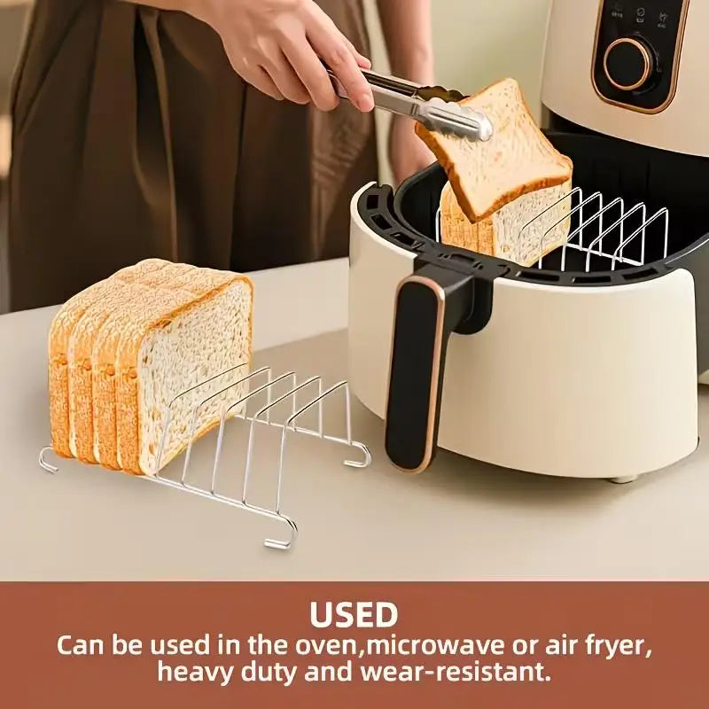 Stainless Steel Toast Rack | Multi-Slot Bread Cooling Stand Toast Rack QXL