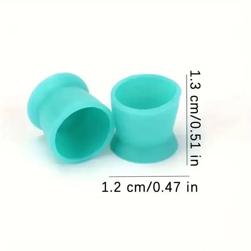 300-Pack Disposable Silicone Tattoo Ink Cups with Stable Base Tattoo Ink Cups QXL
