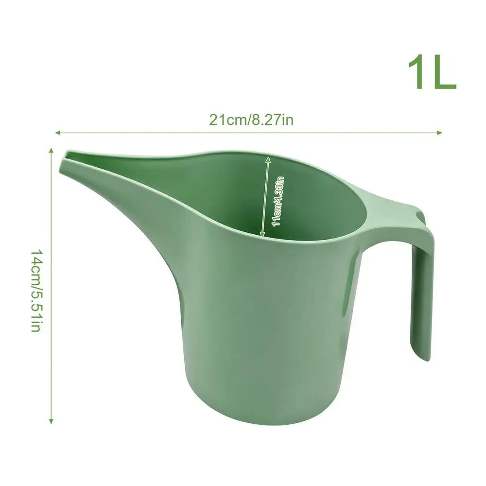 1L Long Spout Watering Can – Indoor & Outdoor Plants Watering Can QXL Green