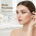 2-Pack Curved Eyeliner & Eyeshadow Smudge Brushes Eye Makeup Brush QXL Default Title