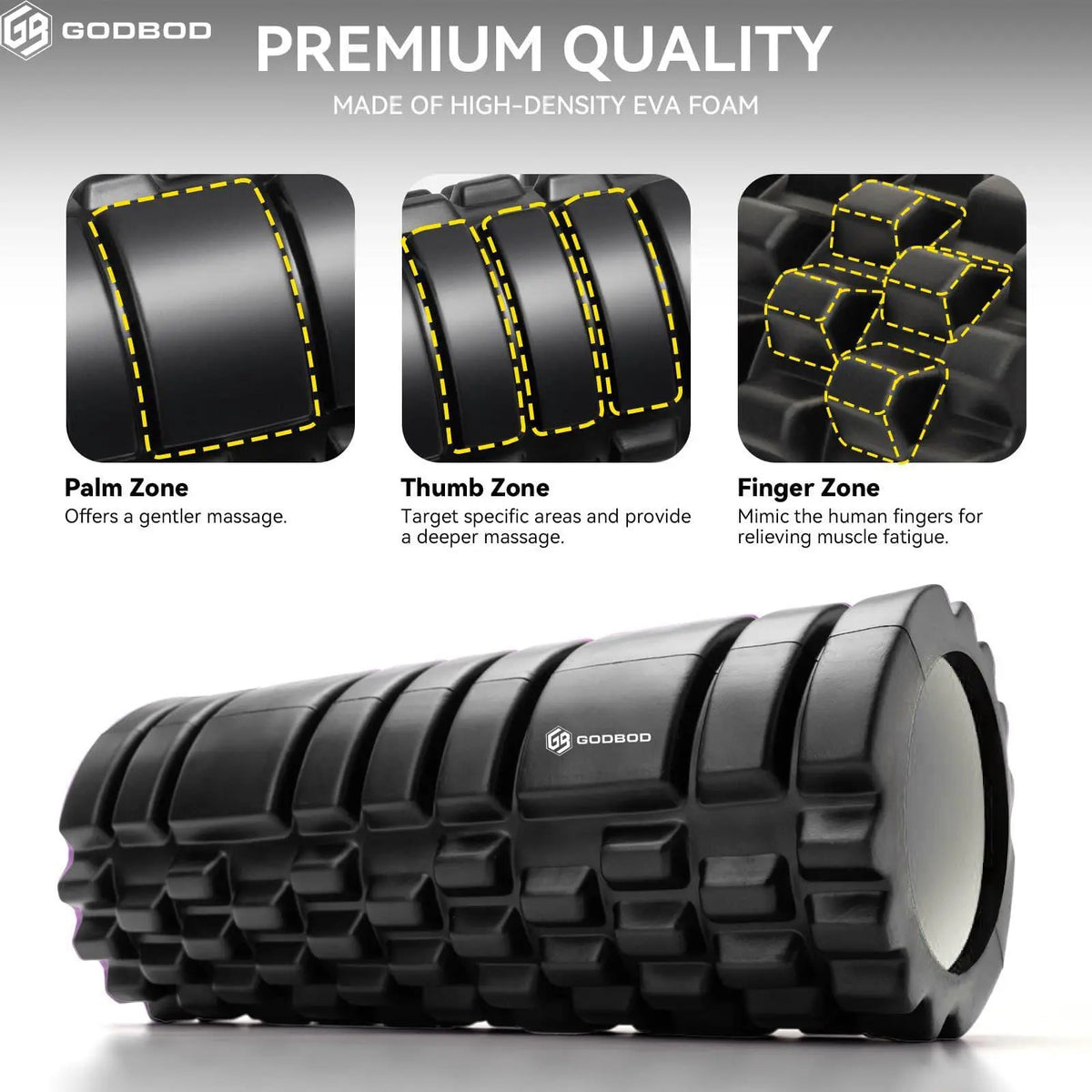 Lightweight Hollow Yoga Foam Roller | Fascia Body Massage Yoga Foam Roller QXL