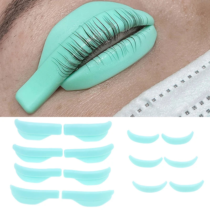 7 Pairs Reusable Silicone Lash Lift Shield Pads | Up & Low Lash Lift Pads QXL