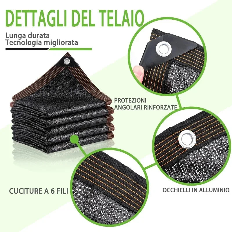 4x6m 95% UV Shade Net with Grommets | Outdoor Shading Cloth UV Shade Net QXL