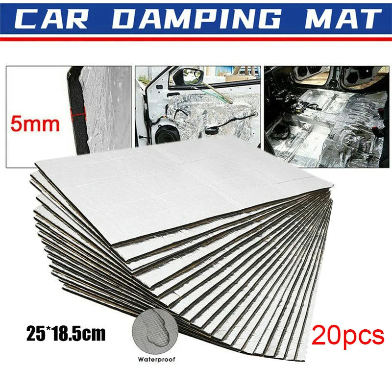Car Sound Deadener Heat Insulation Mat | 5–20 Pack Car Insulation Mat QXL